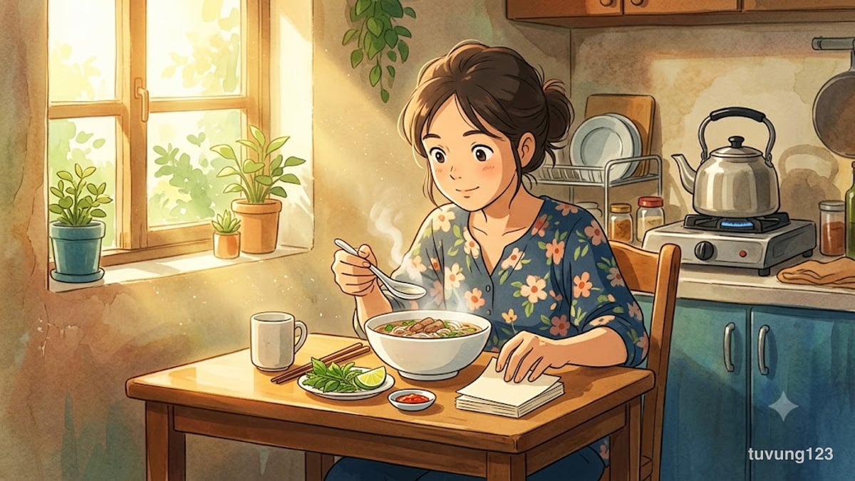Ôn lại từ hôm trước vào buổi sáng, chỉ vài phút