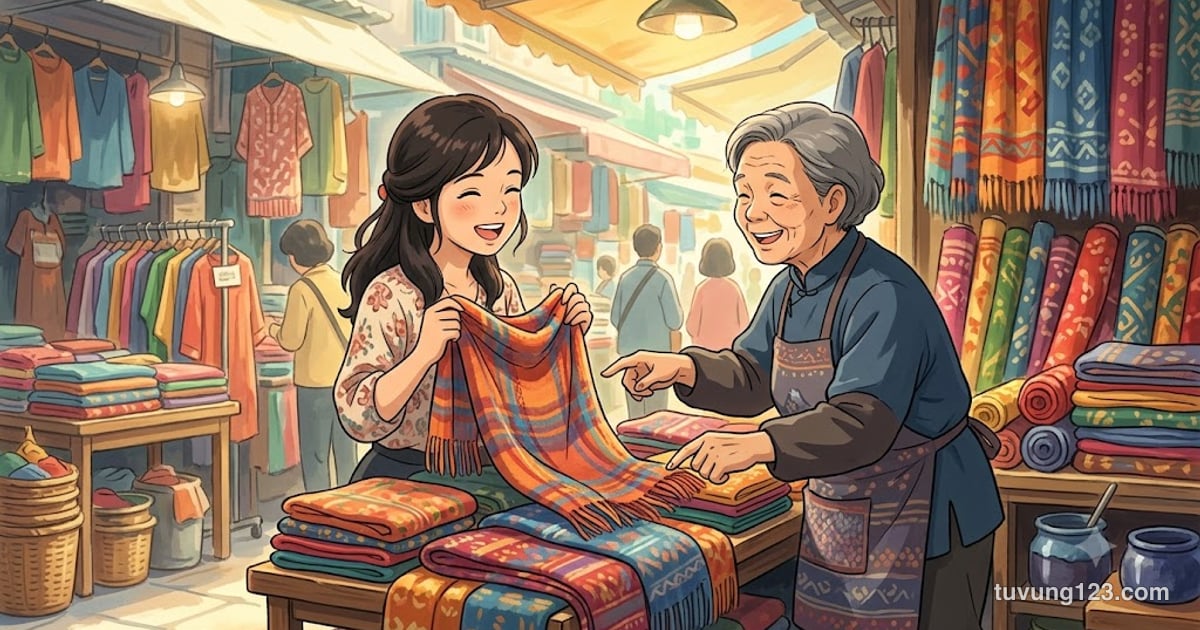 Từ vựng mua sắm tiếng Trung: giá cả, trả tiền, giảm giá, mặc cả