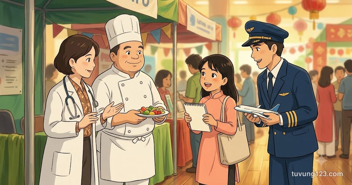 Từ vựng tiếng Trung chủ đề nghề nghiệp: 50 nghề và cách hỏi làm nghề gì