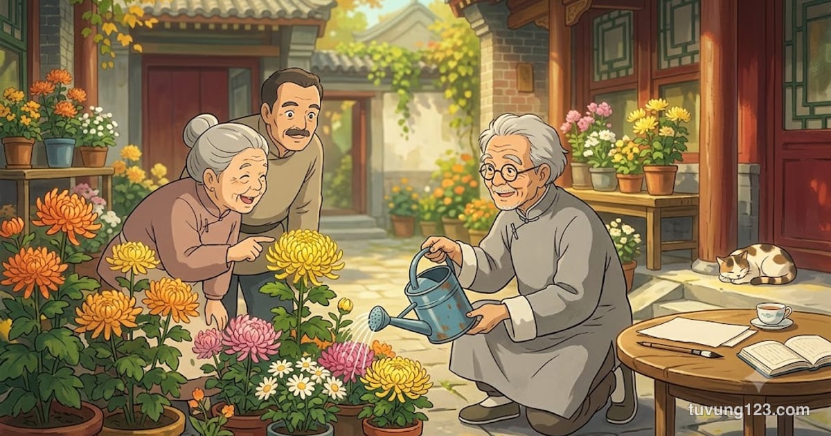 Giáo trình chuẩn HSK 5 bài 36: 老舍与养花 (Lão Xá và thú trồng hoa)