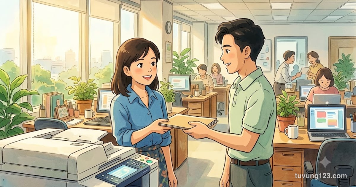Tiếng Trung giao tiếp cho người đi làm: mẫu câu văn phòng, họp, điện thoại, email và đồ dùng công sở
