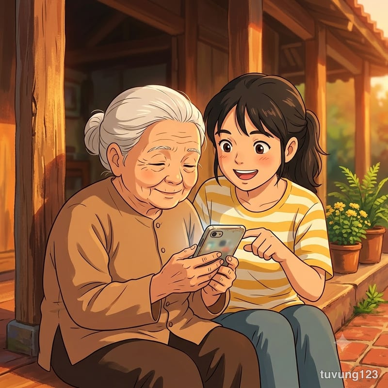 Ảnh bìa bài hát Dạy bà dùng điện thoại